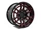 Factory Style Wheels 2022 Tac Pro Style Gloss Black Red Milled 6-Lug Wheel; 17x8.5; 0mm Offset (16-23 Tacoma)
