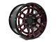 Factory Style Wheels 2022 Tac Pro Style Gloss Black Red Milled 6-Lug Wheel; 17x8.5; -10mm Offset (16-23 Tacoma)