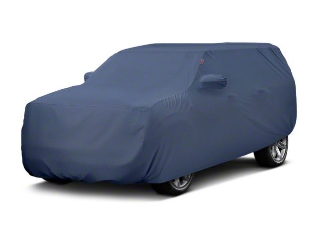Covercraft Custom Car Covers Form-Fit Car Cover; Metallic Dark Blue (19-24 4Runner TRD Pro w/ Roof Rack)