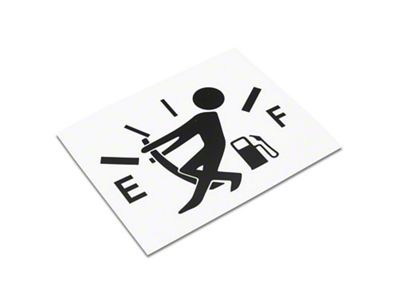SpeedForm Gas Guy Decal; Black (Universal; Some Adaptation May Be Required)