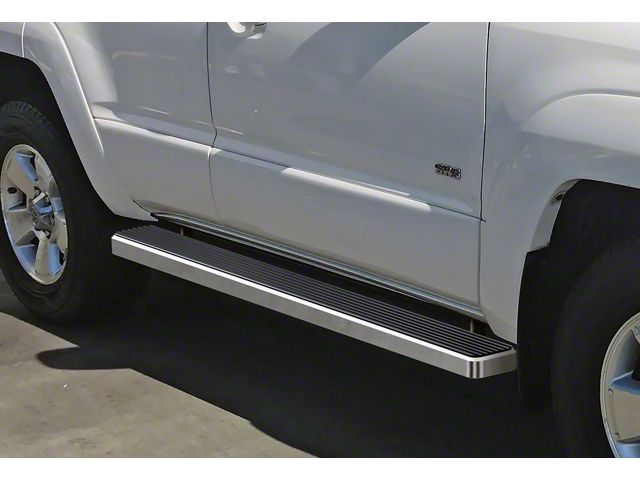5-Inch iStep SS Running Boards; Hairline Silver (03-09 4Runner)