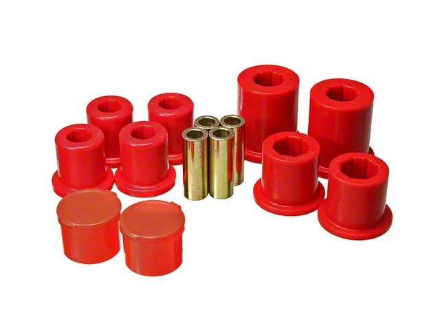 Front Control Arm Bushings; Red (10-24 4Runner)
