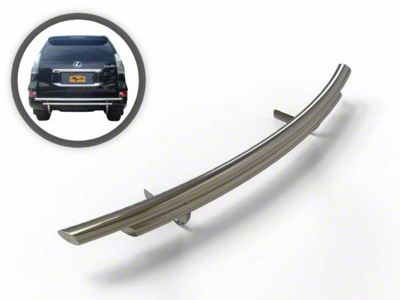 Double Layer Rear Bumper Guard; Stainless Steel (03-24 4Runner)