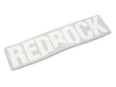 SEC10 RedRock Windshield Decal; White (Universal; Some Adaptation May Be Required)