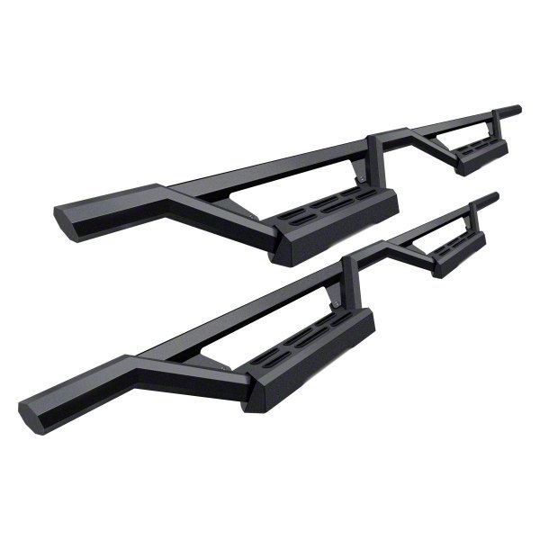 Toyota 4Runner Octagon Tube Drop Style Nerf Side Step Bars; Black (10