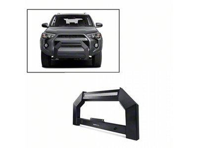 Armour Bull Bar; Matte Black (10-24 4Runner, Excluding Limited & Nightshade)
