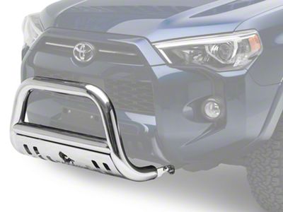 Bull Bar with Skid Plate; Stainless Steel (10-24 4Runner, Excluding Limited & Nightshade)
