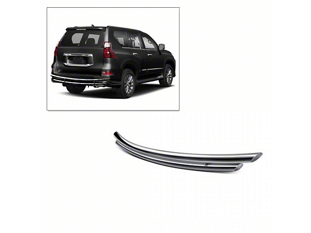 Rear Bumper Guard; Double Layer; Stainless Steel (03-23 4Runner)