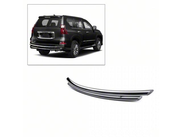 Rear Bumper Guard; Double Layer; Stainless Steel (03-24 4Runner)