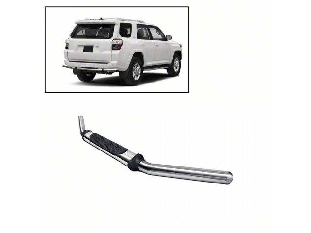Rear Bumper Guard; Single Tube with Pad; Stainless Steel (03-24 4Runner)