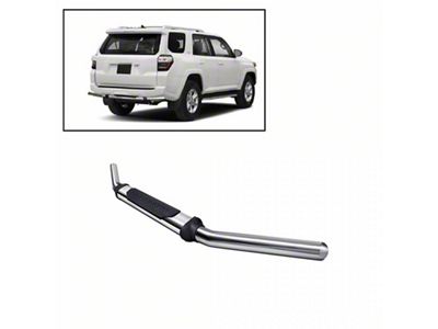 Rear Bumper Guard; Single Tube with Pad; Stainless Steel (03-23 4Runner)