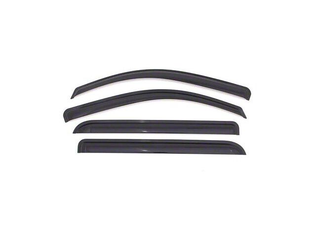 Tape-On Rain Guards; Front and Rear; Smoke (10-24 4Runner)