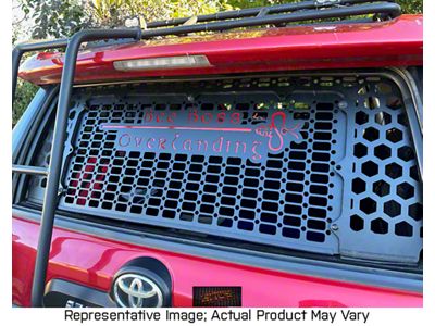 Orange Boxx Fabrication Rear Hatch Molle Panel with Removable Center Section Hatch Cover (10-24 4Runner)