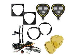 KC HiLiTES FLEX ERA 3 Dual Mode Fog Light Kit for Aftermarket Bumpers; SAE Driving/Fog (12-23 Tacoma)