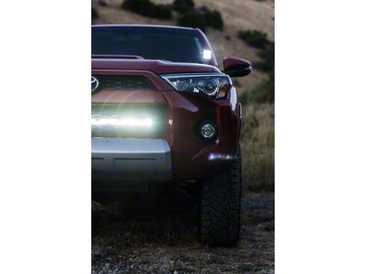 Heretic Studios 30-Inch LED Light Bar with Behind the Grille Mounting Brackets; Flood Beam; Clear Lens (10-24 4Runner)