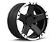 Rovos Wheels Danakil Satin Black 6-Lug Wheel; 17x8.5; 0mm Offset (10-24 4Runner)