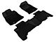 3D MAXpider KAGU Series All-Weather Custom Fit Front and Rear Floor Liners; Black (2010 4Runner w/ Passenger Side Floor Hook; 11-12 4Runner)