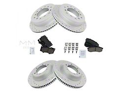 Ceramic Performance Brake Rotor and Pad Kit; Front and Rear (10-24 4Runner)
