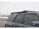 Prinsu 3/4 Roof Rack with 40-Inch LED Light Bar Cutout Wind Deflector; Grey (10-24 4Runner)