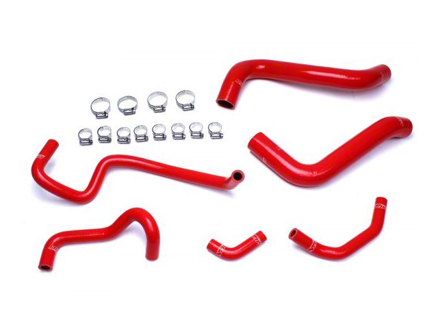 HPS Silicone Radiator and Heater Coolant Hose Kit; Red (03-09 4.7L 4Runner)