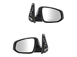 Powered Heated Mirrors with Puddle Lights; Unpainted (14-18 4Runner)