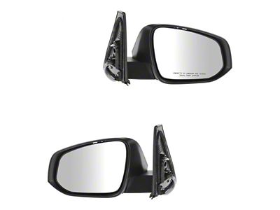 Powered Heated Mirrors with Puddle Lights; Unpainted (14-18 4Runner)