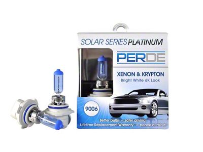 Perde Solar Series Platinum Xenon-Enhanced Halogen Fog Light Bulbs; 9006 (03-09 4Runner)