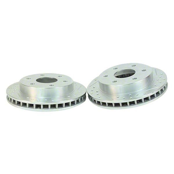 Baer Sport Drilled and Slotted 6-Lug Rotors; Front Pair (03-09 4Runner w/ 13.30-Inch Front Rotors)