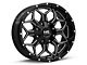 Hardrock Offroad Indestructible Gloss Black Milled 6-Lug Wheel; 22x10; -25mm Offset (03-09 4Runner)