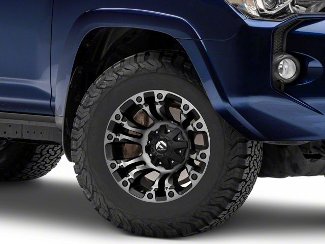 Fuel Wheels Vapor Matte Black with Gray Tint 6-Lug Wheel; 17x9; -12mm Offset (10-24 4Runner)