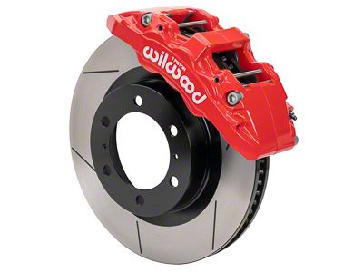 Wilwood AERO6-DM Front Big Brake Kit with Slotted Rotors; Red Calipers (15-21 4Runner)
