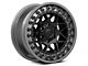 Black Rhino Alpha Matte Black with Gunmetal Lip 6-Lug Wheel; 17x9; -12mm Offset (10-24 4Runner)