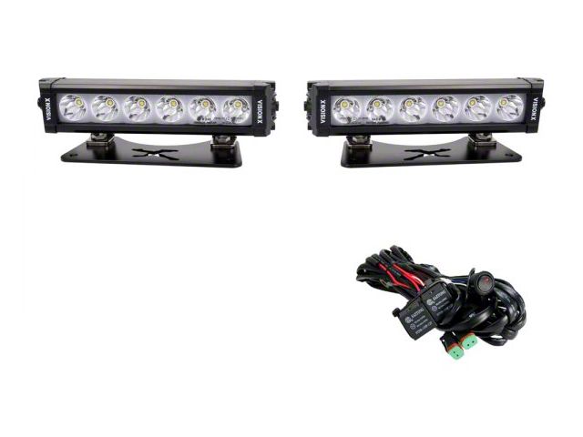 Vision X 9-Inch XPL LED Light Bars with Behind the Grille Light Bar Mount (14-24 4Runner)