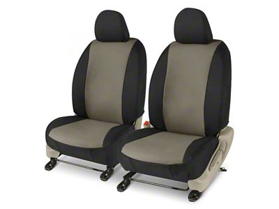 Covercraft Precision Fit Seat Covers Endura Custom Front Row Seat Covers; Charcoal/Black (10-24 4Runner)
