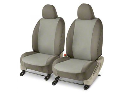 Covercraft Precision Fit Seat Covers Endura Custom Front Row Seat Covers; Silver/Charcoal (10-24 4Runner)