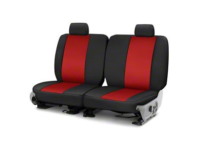Covercraft Precision Fit Seat Covers Endura Custom Third Row Seat Cover; Red/Black (10-24 4Runner w/ Third Row Seats)
