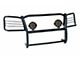 Grille Guard with 7-Inch Black Round LED Lights; Black (03-09 4Runner)