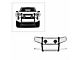 Grille Guard with 7-Inch Black Round LED Lights; Stainless Steel (10-24 4Runner, Excluding Limited, Nightshade, TRD Pro & TRD Sport)