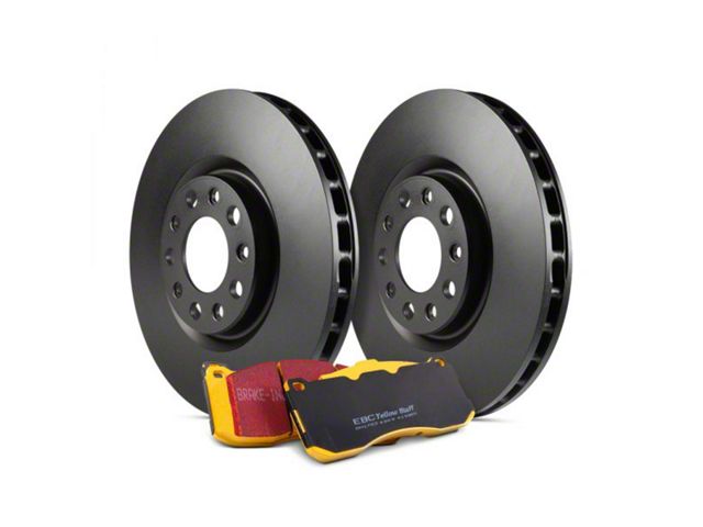 EBC Brakes Stage 13 Yellowstuff 6-Lug Brake Rotor and Pad Kit; Front (03-09 4Runner w/ 12.56-Inch Front Rotors)
