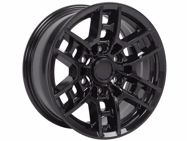 TY17 Gloss Black 6-Lug Wheel; 16x7; 13mm Offset (05-15 Tacoma)