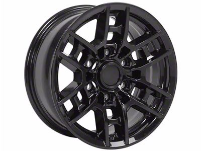 TY17 Gloss Black 6-Lug Wheel; 16x7; 13mm Offset (16-23 Tacoma)