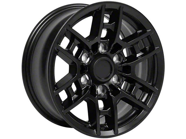 TY17 Satin Black 6-Lug Wheel; 16x7; 13mm Offset (05-15 Tacoma)