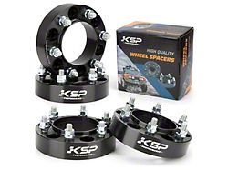 1.50-Inch Hubcentric Pro Billet Wheel Spacers; Black (05-23 6-Lug Tacoma)