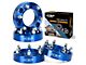 1.50-Inch Hubcentric Pro Billet Wheel Spacers; Blue (03-24 4Runner)