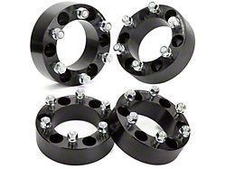 2-Inch Pro Billet Wheel Spacers; Black (05-23 6-Lug Tacoma)