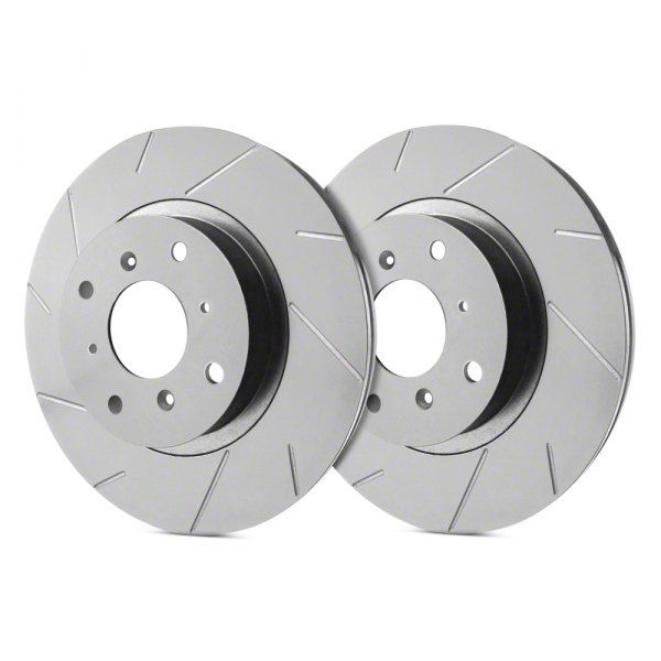 SP Performance Toyota 4-Runner Slotted 6-Lug Rotors with Gray ZRC ...