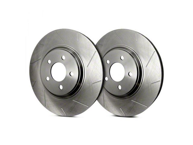 SP Performance Slotted 6-Lug Rotors with Silver ZRC Coated; Rear Pair (03-09 4Runner)
