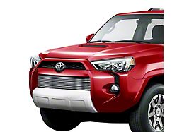 Stainless Steel Billet Upper and Lower Grille Overlay; Silver Hairline (14-23 4Runner, Excluding Limited)