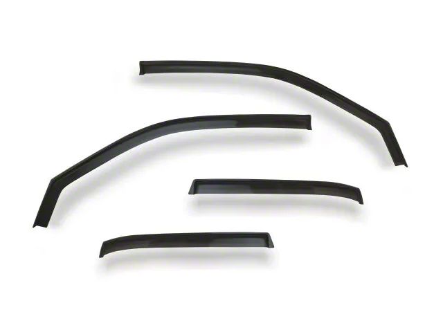 Ventgard Window Deflectors; Smoked; Front and Rear (03-08 4Runner)