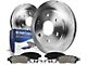 Vented 6-Lug Brake Rotor and Pad Kit; Front (03-09 4Runner w/ 13.30-Inch Front Rotors)